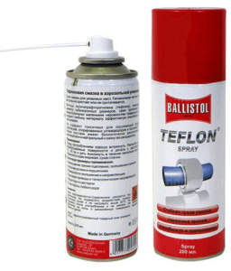 Смазка тефлоновая Ballistol PTFE-Spray (Teflon) 200мл