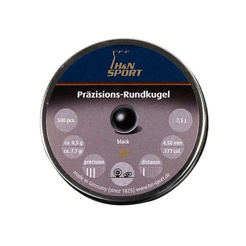 Пули для пневматического оружия H&N Prazisions-Rundkugel cal. 4.45 Пули для пневматического оружия H&N Prazisions-Rundkugel cal. 4.45