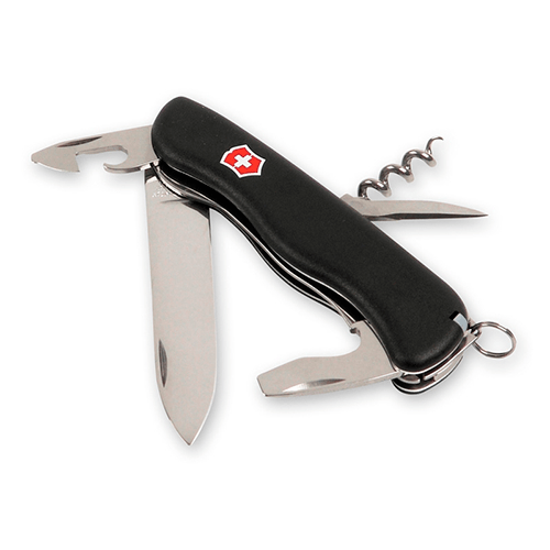 Нож перочинный Victorinox Picknicker 111мм 11 функций черный