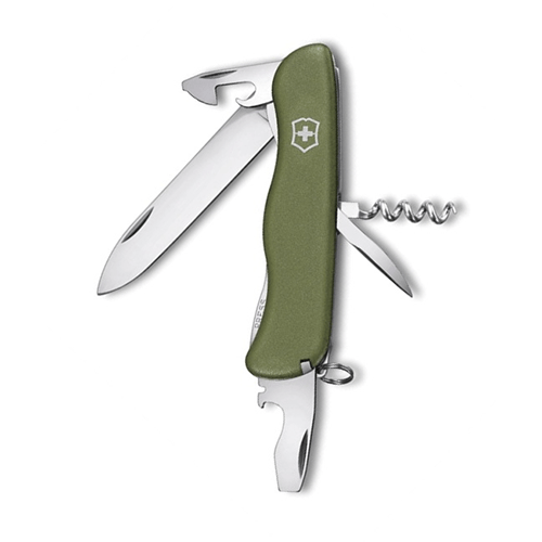 Нож перочинный Victorinox Forester 111мм 12 функций зелёный